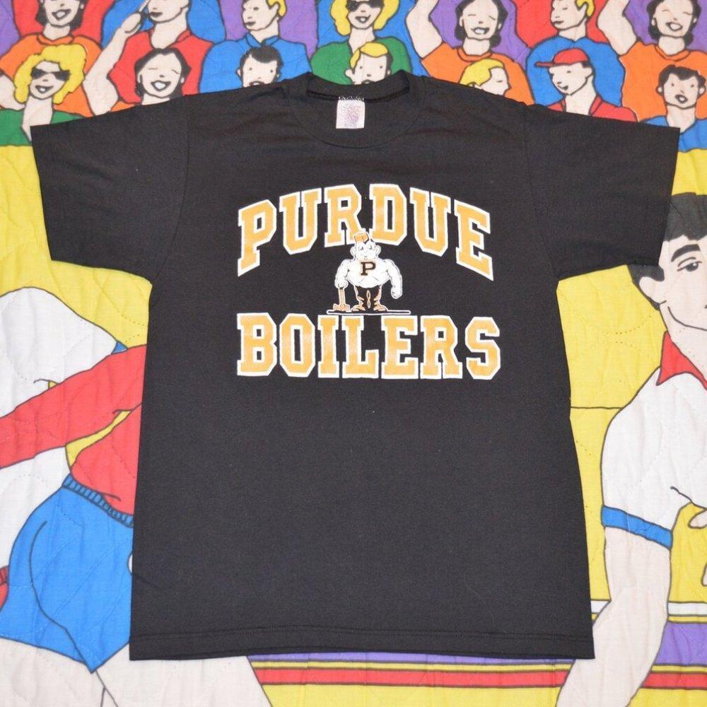 1980_S Purdue Boilermakers Shirt 80S Thin, 5050 Big Ten Tee Tee